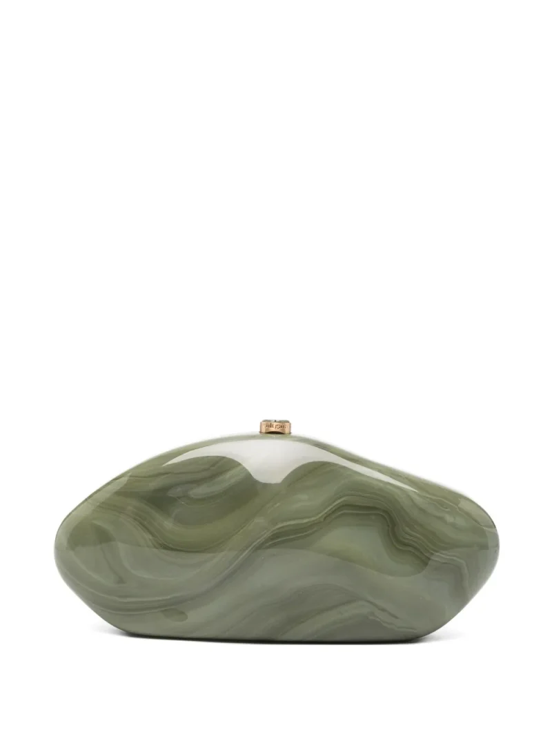 Geanta clutch Cult Gaia Marble-Effect verde