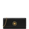 Geanta Versace Medusa-Plaque Calfskin Shoulder negru