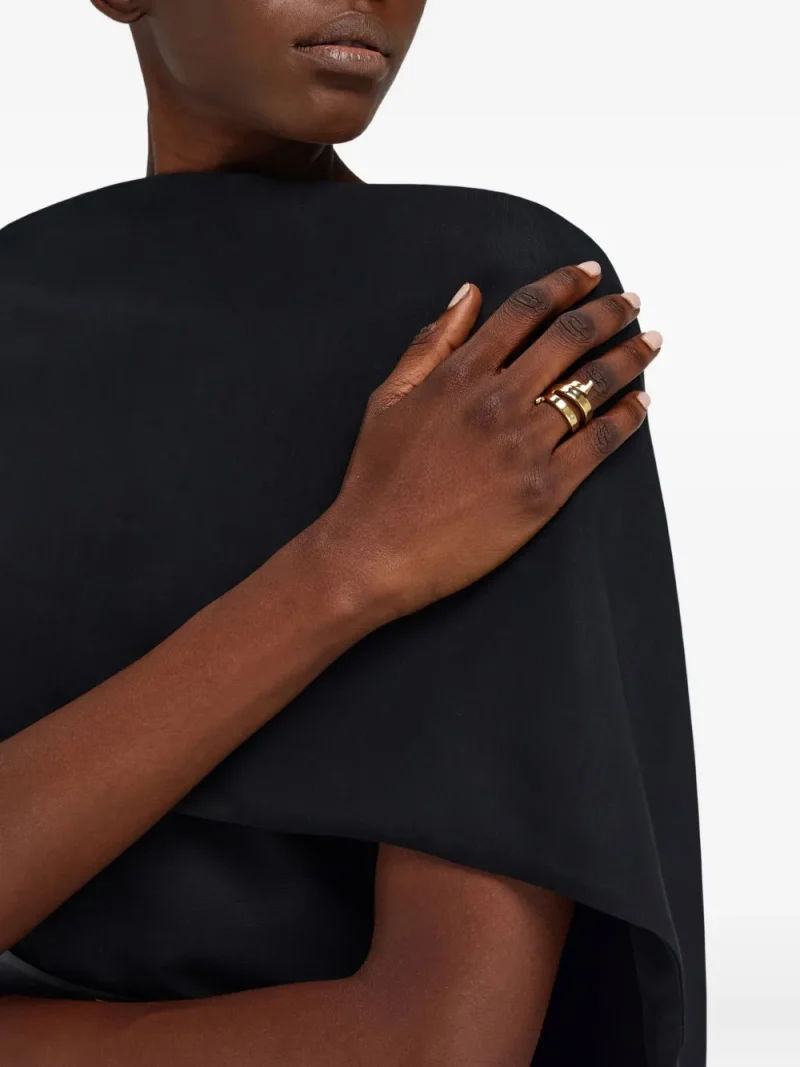 Alternative view of Inel Ferragamo Gancio Triple-Wrap auriu