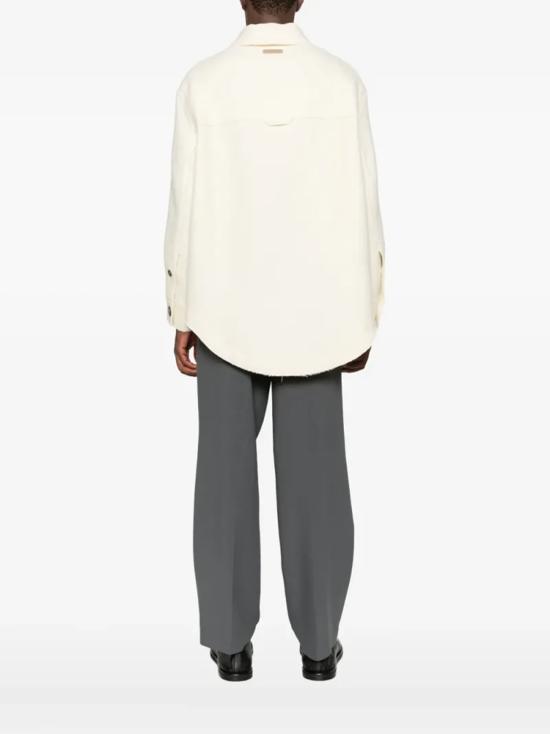 Alternative view of Jacheta Ami Paris Point-Collar Shirt ecru