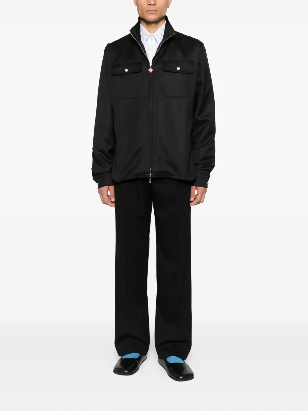 Jacheta Casablanca Zip Pockets negru - imagine 4