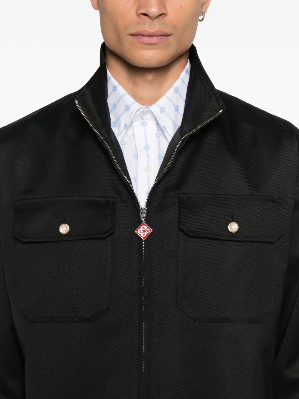 Jacheta Casablanca Zip Pockets negru - imagine 5