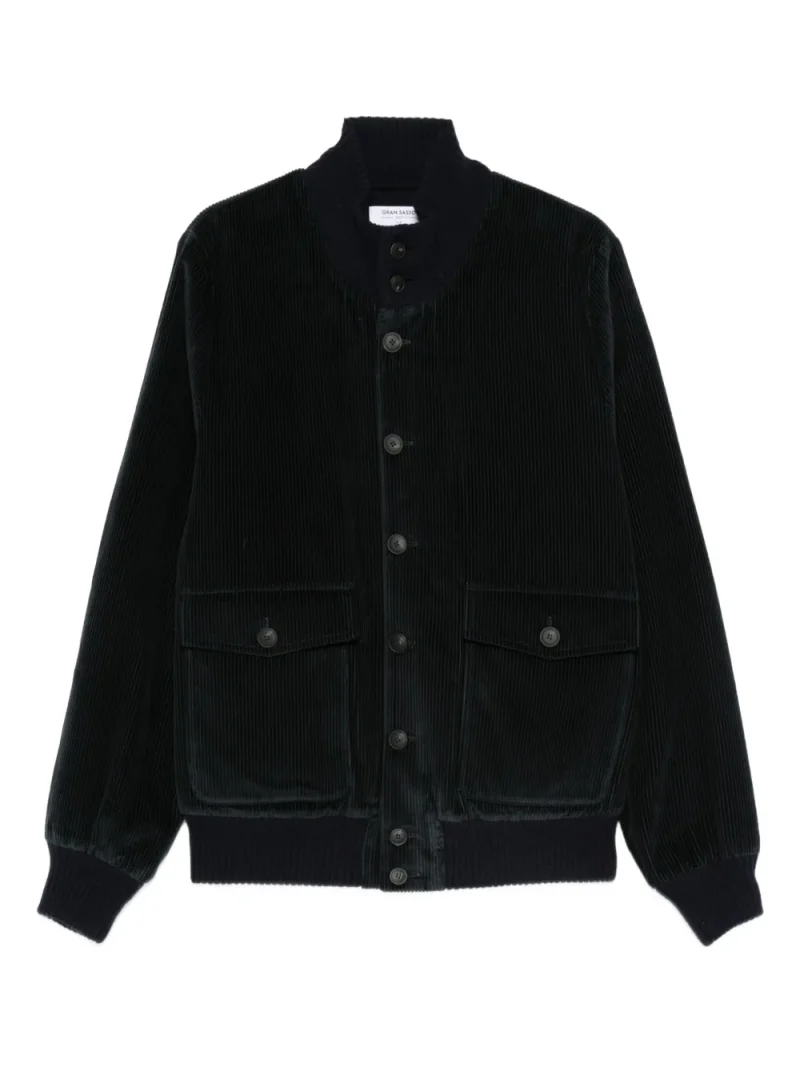 Jacheta Gran Sasso Corduroy Bomber bleumarin