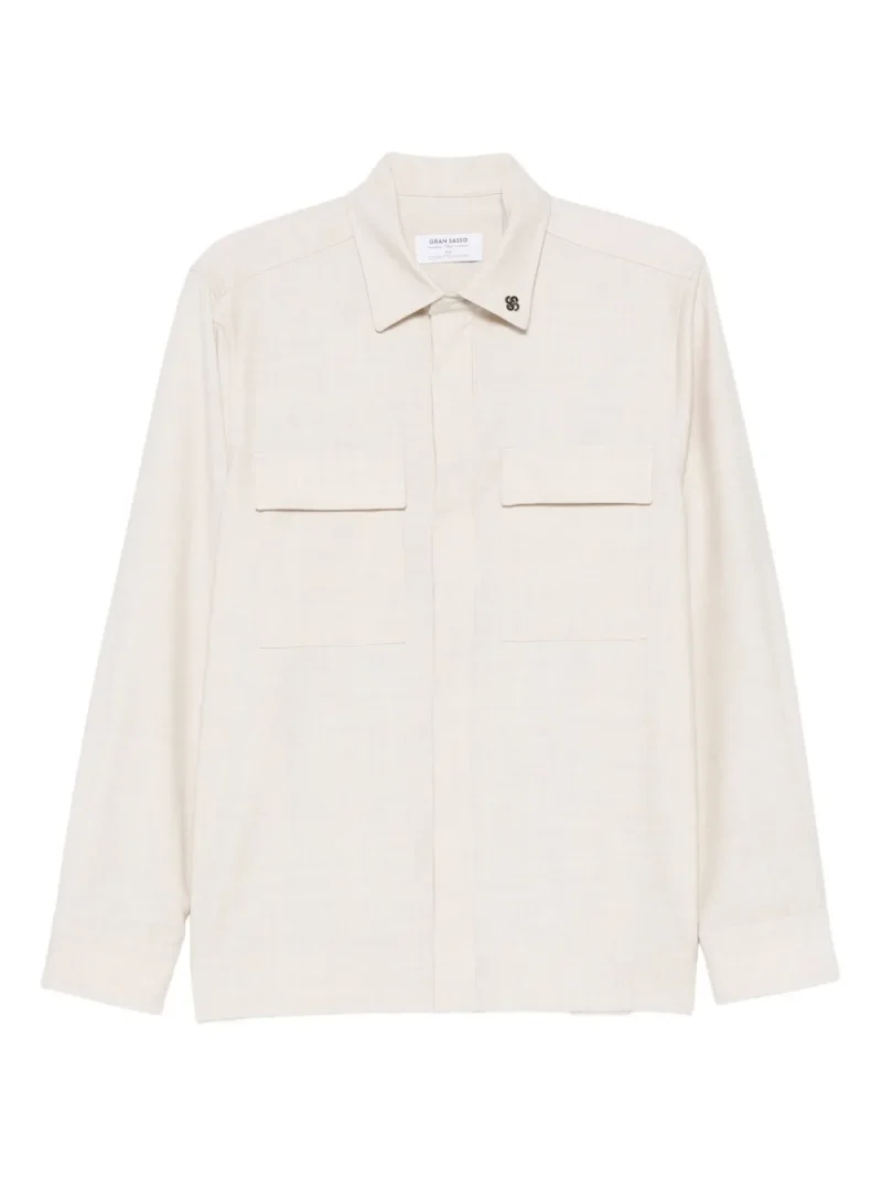 Jacheta Gran Sasso Flap-Pocket Shirt bej
