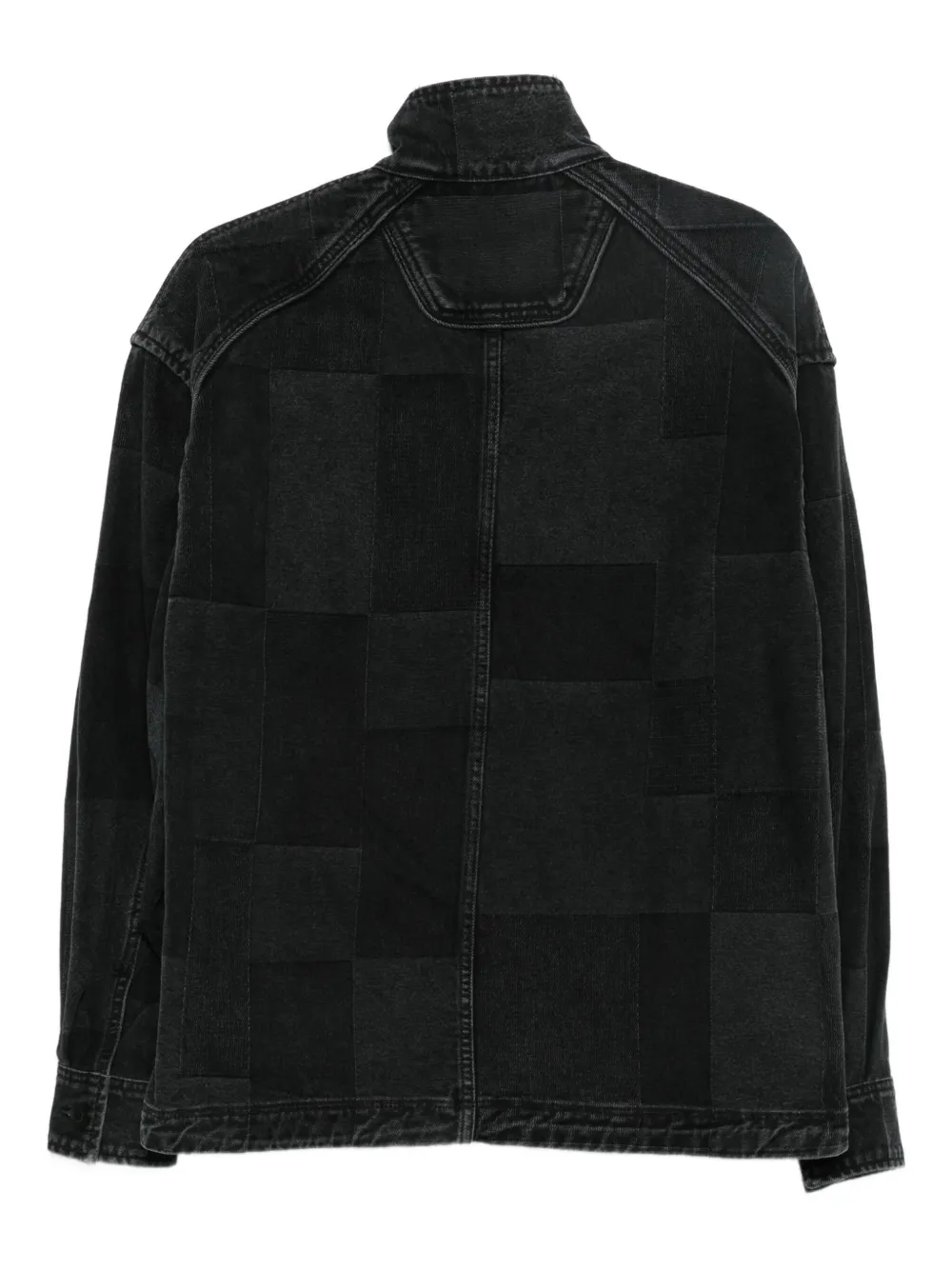 Jacheta Juun.J Checked Pocket negru - imagine 2