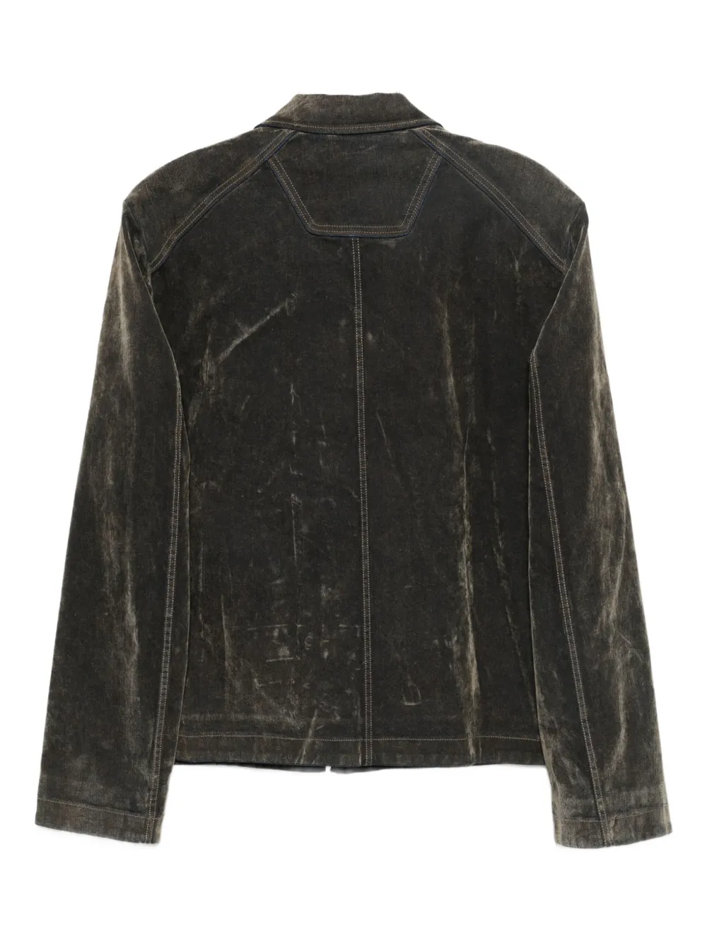 Jacheta Juun.J Zip-Fastening Cotton khaki