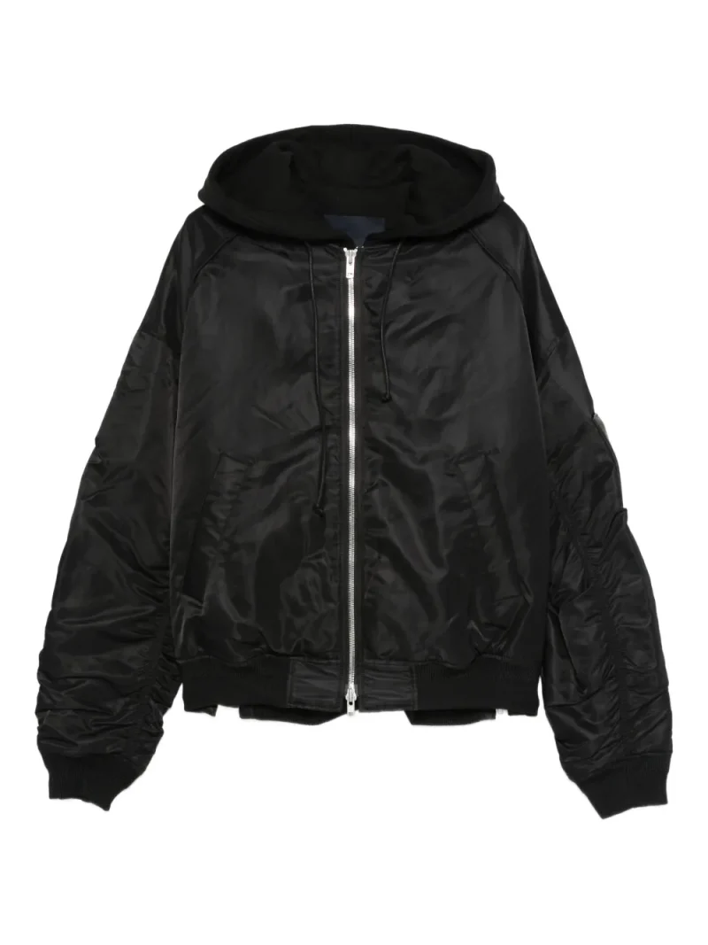 Jacheta Juun.J Hooded Bomber negru