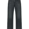 Jeans Balmain logo-patch negru