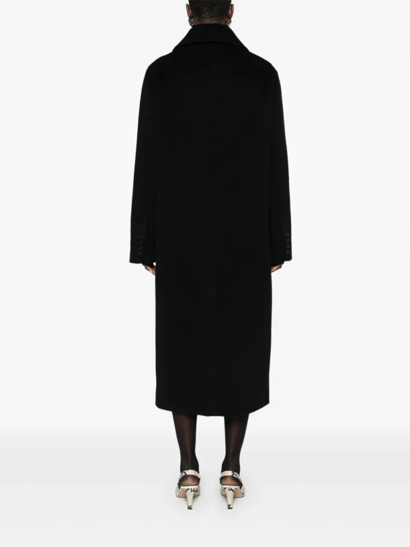 Alternative view of Palton LouLou de Saison Buttoned Wool negru