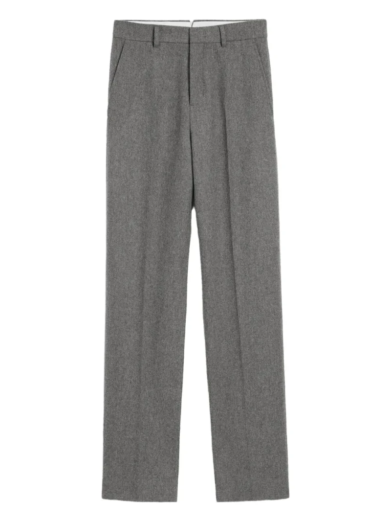 Pantaloni Ami Paris Wool Large-Fit gri