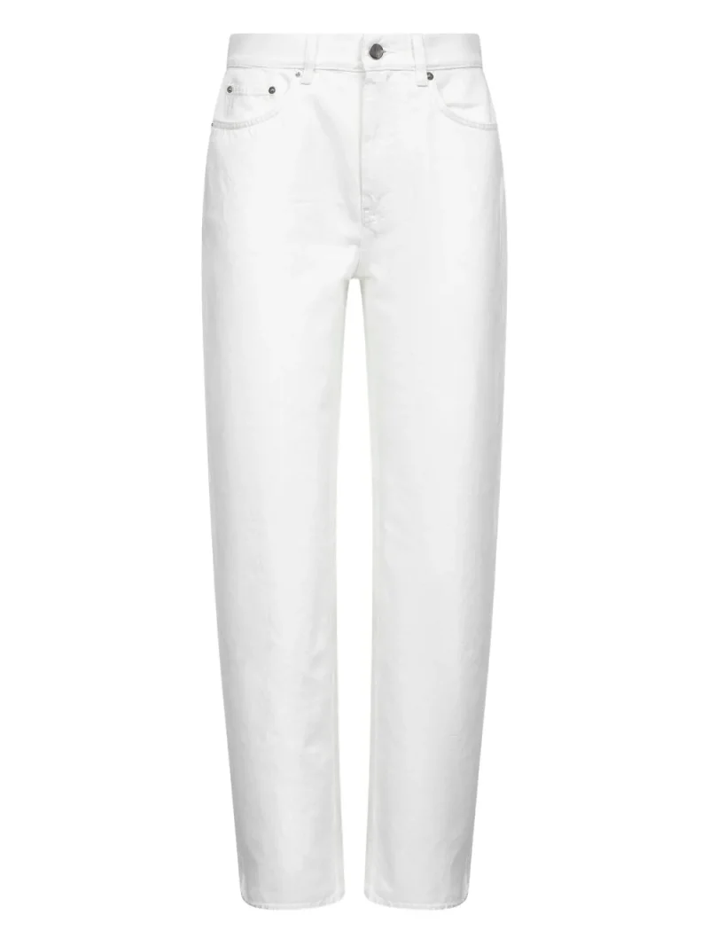 Pantaloni denim LouLou de Saison alb