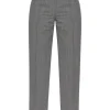 Pantaloni Fabiana Filippi Creased Straight-Leg gri