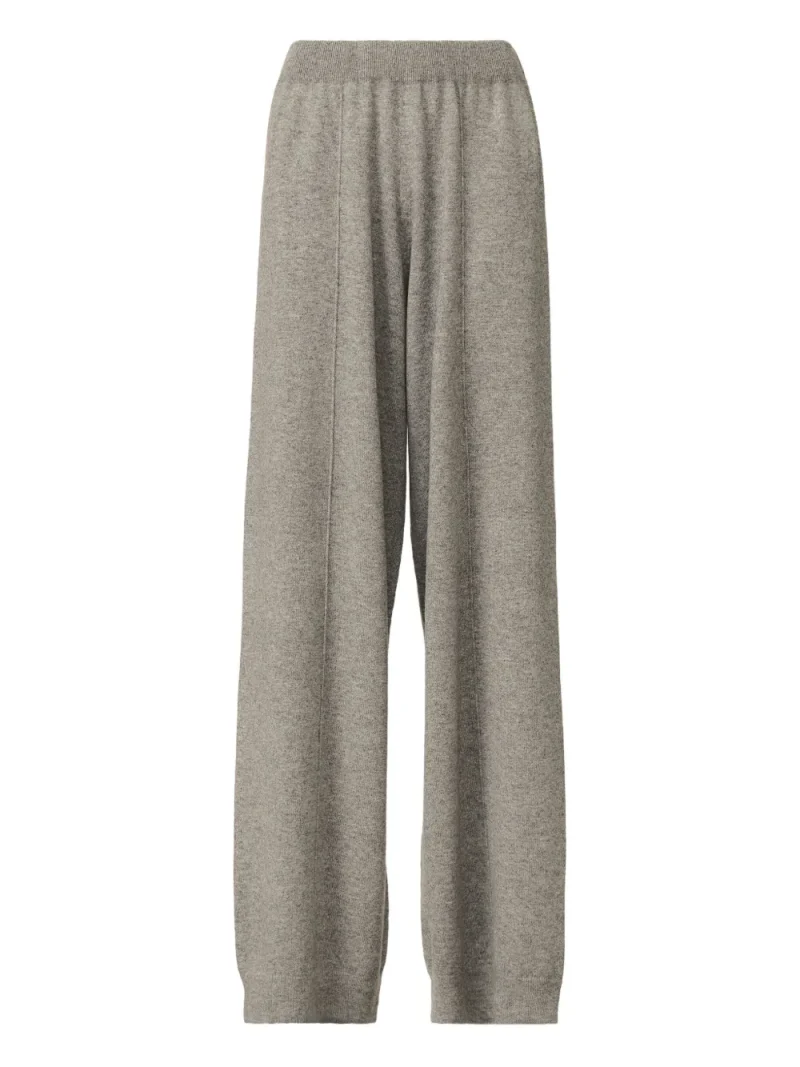 Pantaloni Fabiana Filippi Platinum Cashmere Wide-Leg gri