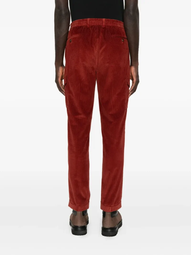 Alternative view of Pantaloni Gran Sasso Corduroy Cargo visiniu