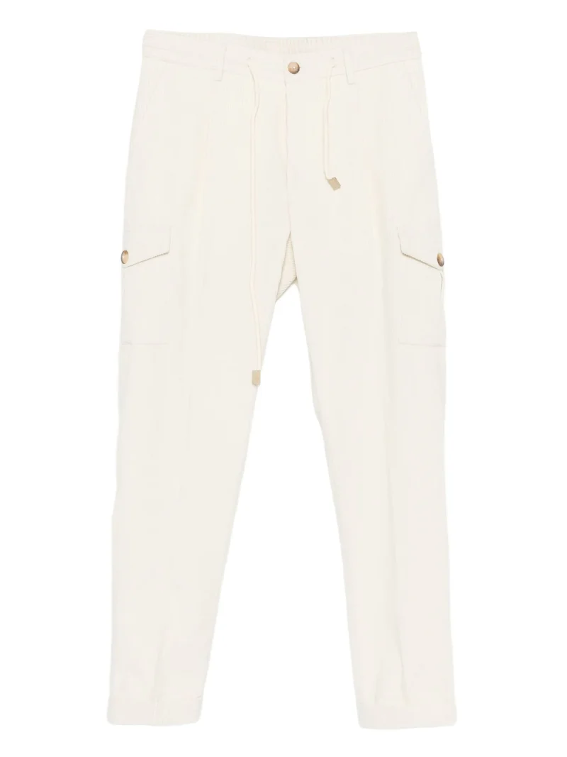 Pantaloni Gran Sasso drawstring-waist bej