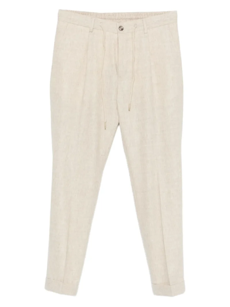 Pantaloni Gran Sasso Drawstring-Waist bej