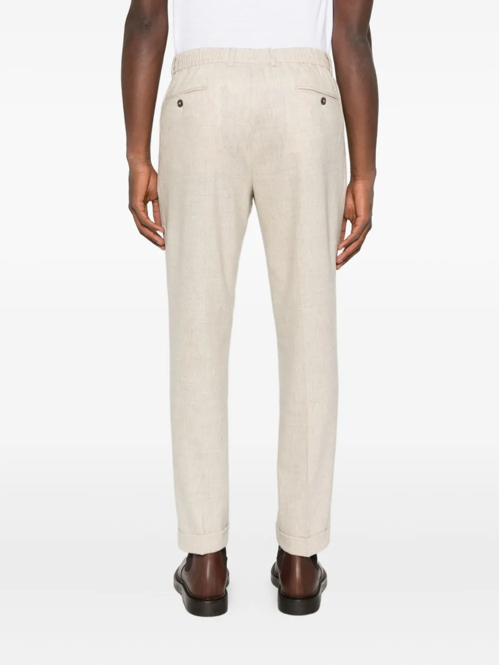 Pantaloni Gran Sasso Drawstring-Waist bej - imagine 2