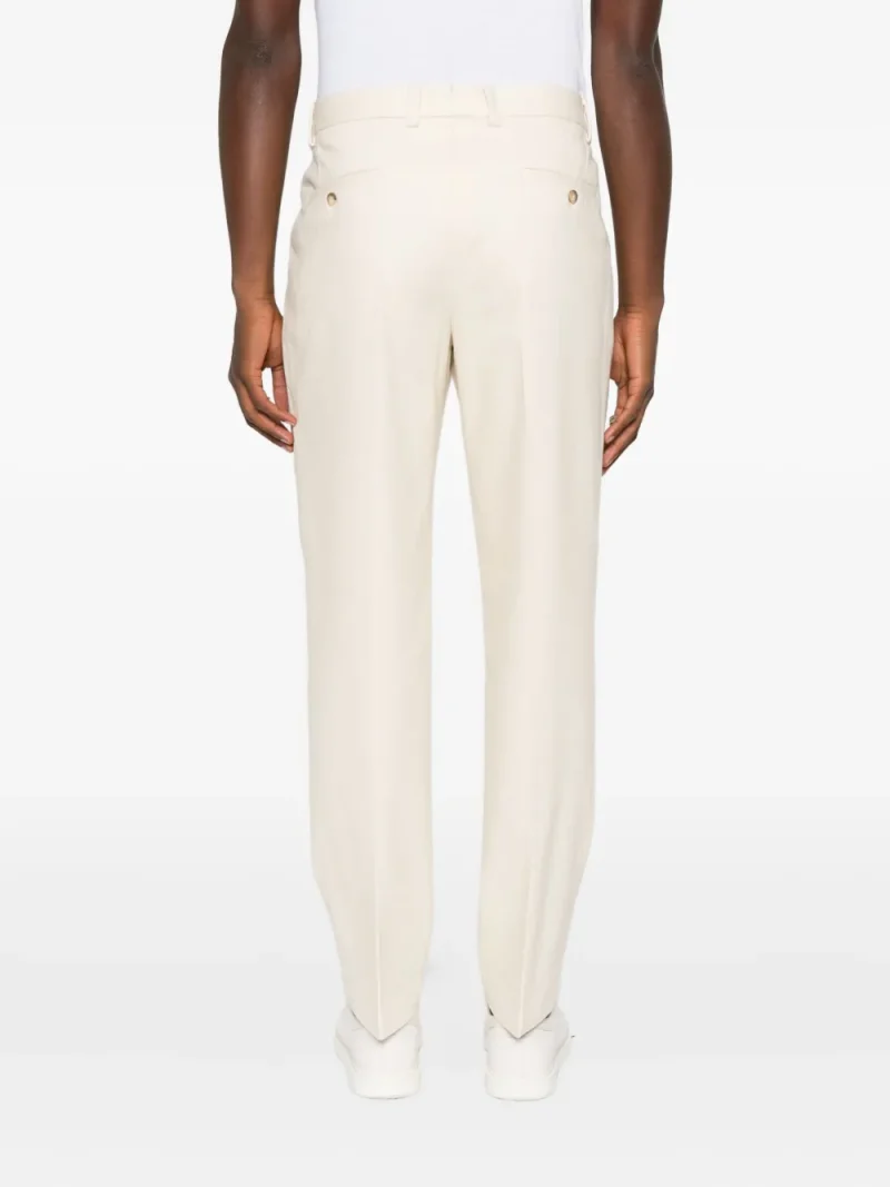 Alternative view of Pantaloni Gran Sasso Pleated Cotton bej