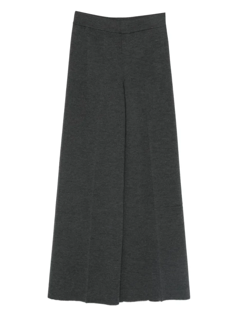 Pantaloni Gran Sasso Wool Wide-Leg gri