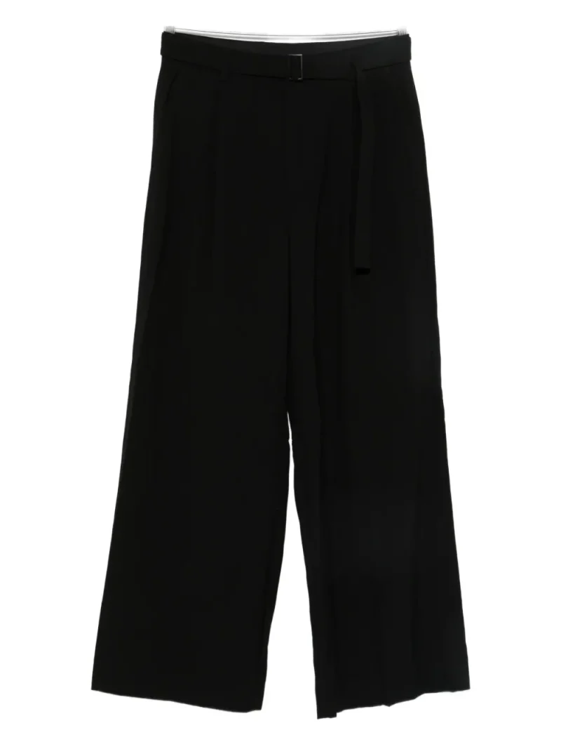 Pantaloni Juun.J Belted-Waist negru