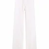 Pantaloni Lisa Yang Drawstring Cashmere alb