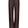 Pantaloni LouLou de Saison Cobe Leather maro