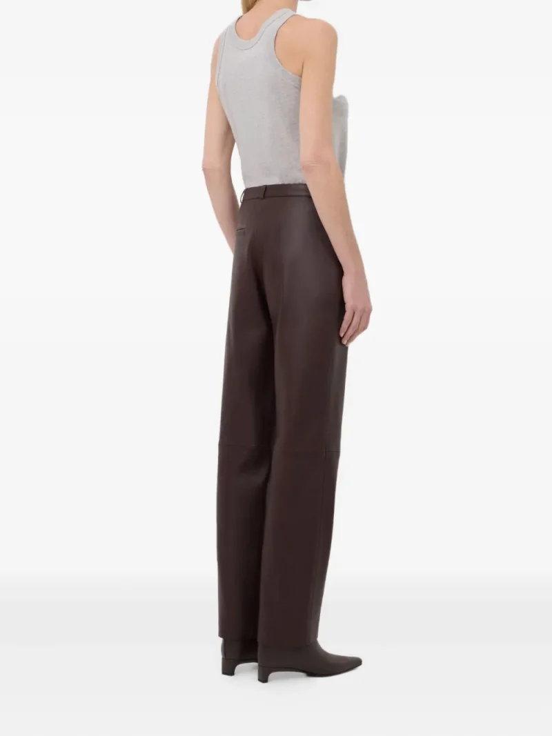 Alternative view of Pantaloni LouLou de Saison Cobe Leather maro