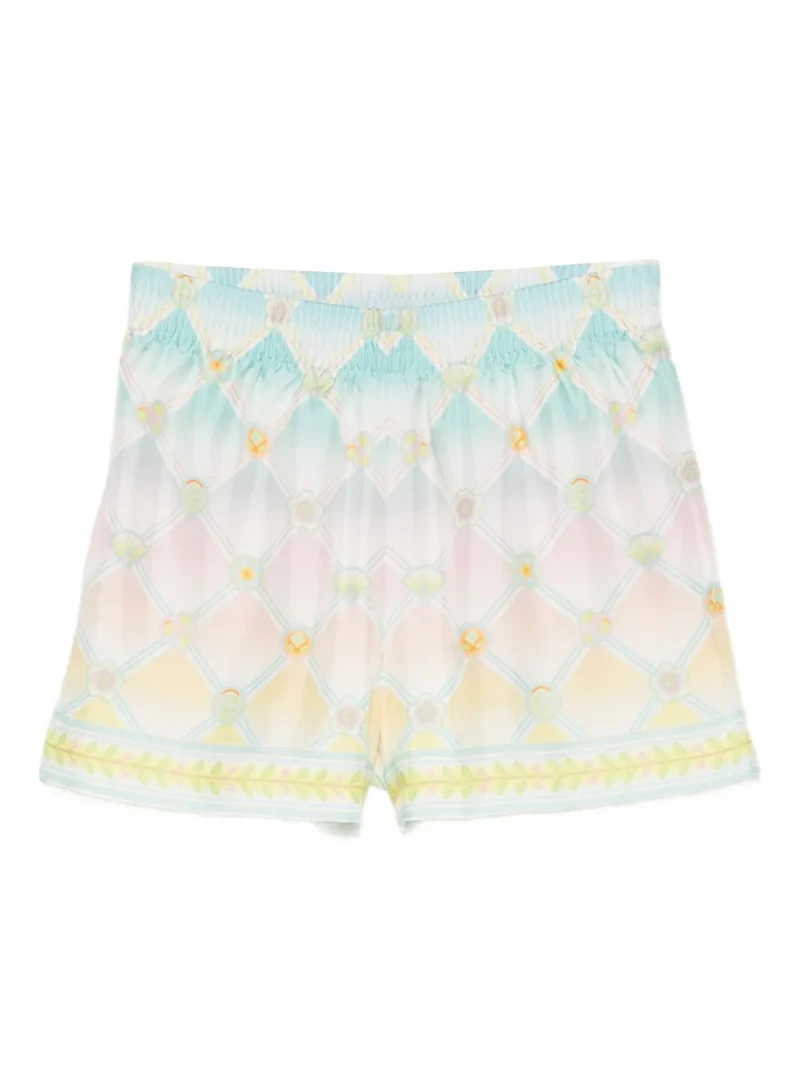 Pantaloni scurti Casblanca Diamond-Pattern multicolor