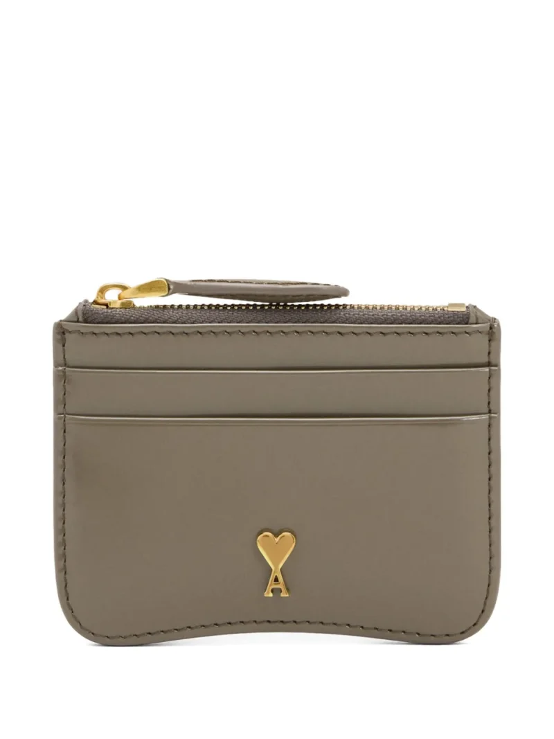 Portcard Paris leather Ami Paris khaki