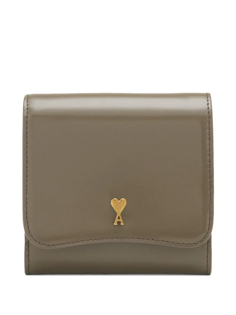 Portofel Ami Paris Leather khaki