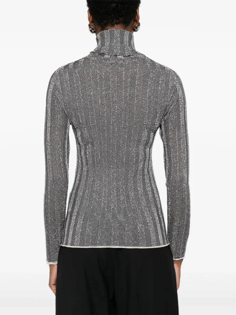 Alternative view of Pulover Fabiana FiIlippi Roll-Neck argintiu