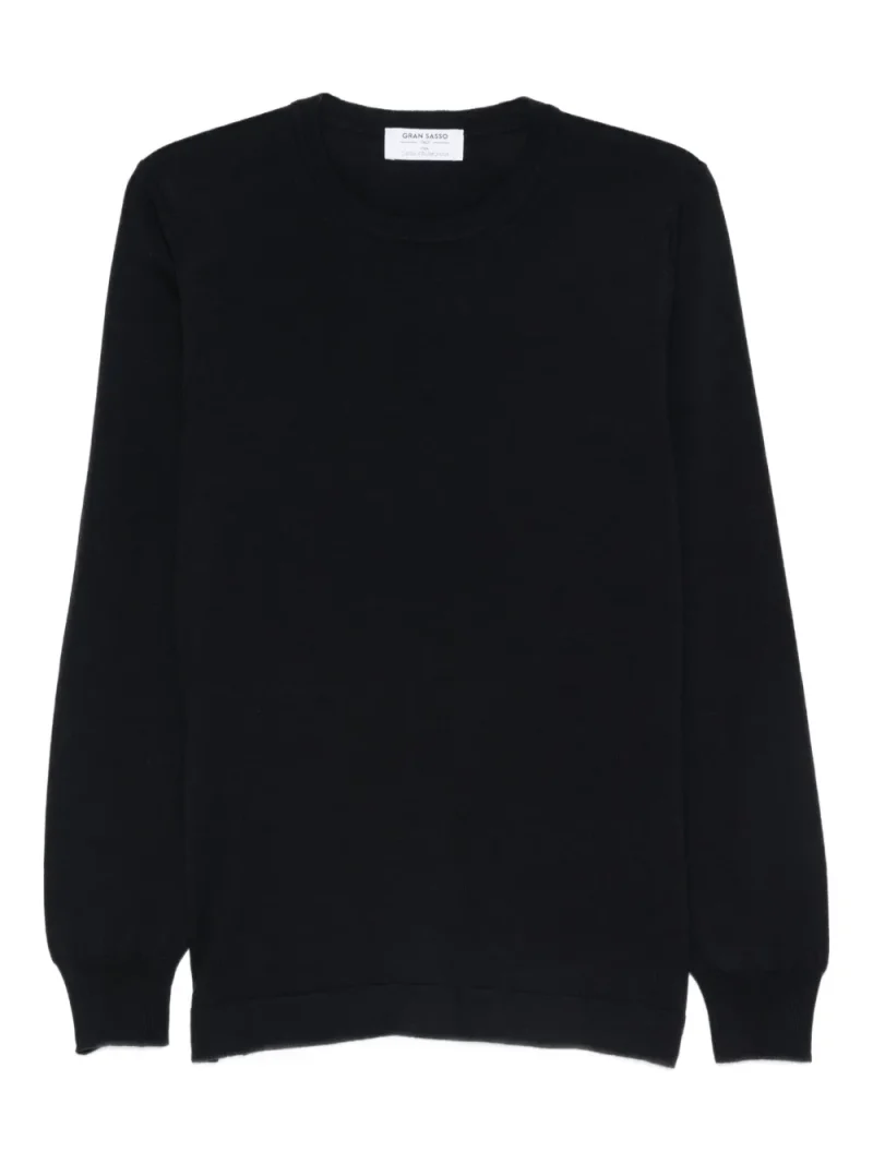 Pulover Gran Sasso Crew-Neck bleumarin