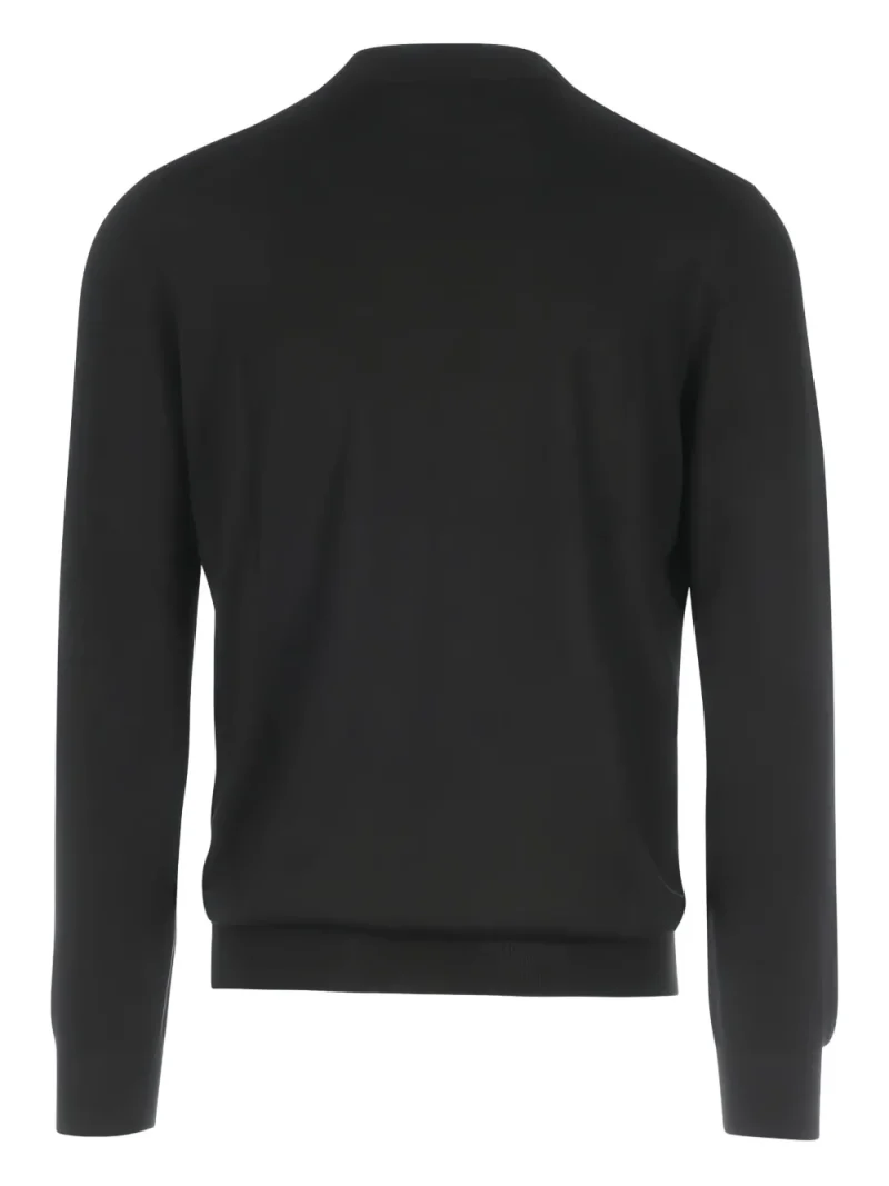Pulover Gran Sasso Mock-Neck Wool negru