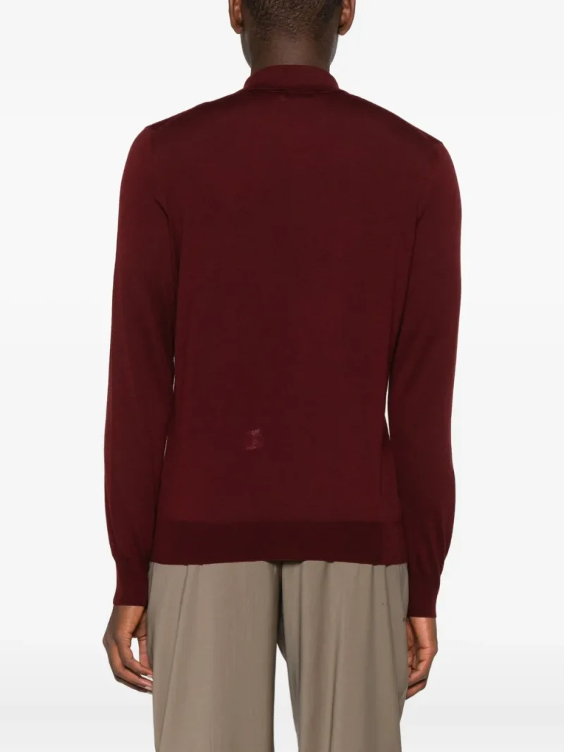 Alternative view of Pulover Gran Sasso Polo-Collar visiniu