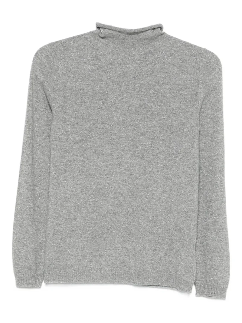 Pulover Gran Sasso Roll-Neck gri