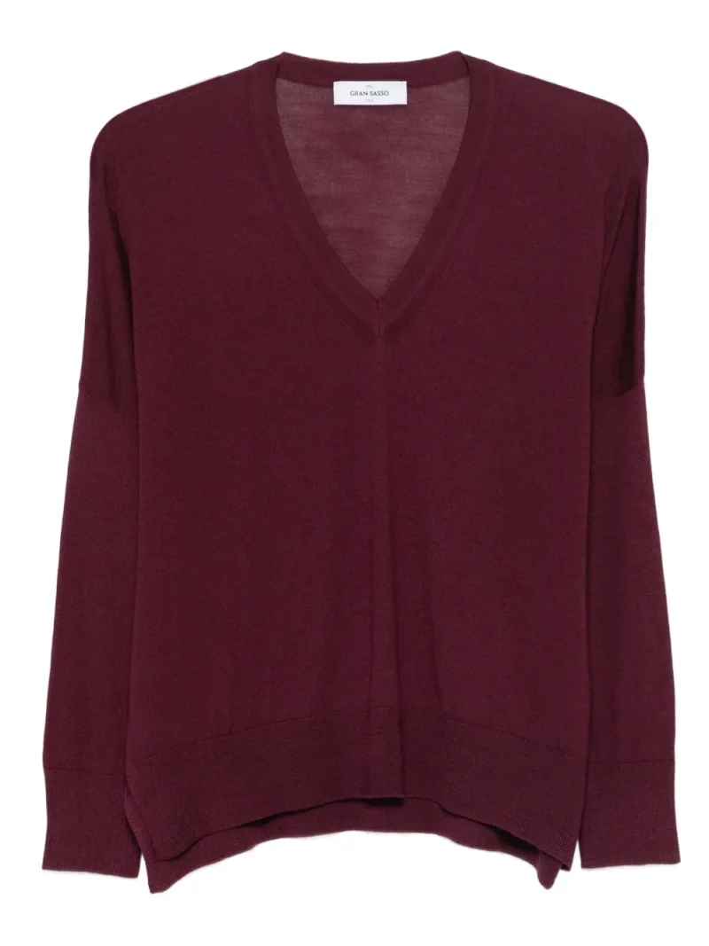 Pulover Gran Sasso V-neck visiniu