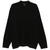 Pulover Juun.J Polo-Collar negru