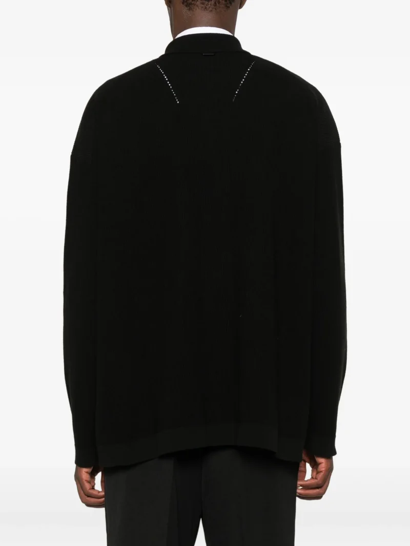 Alternative view of Pulover Juun.J Polo-Collar negru