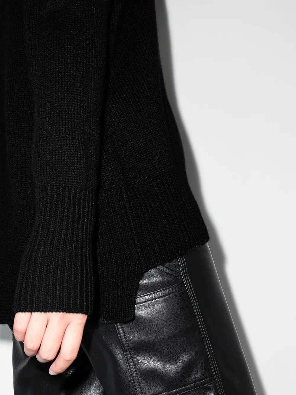 Pulover Lisa Yang Heidi Roll-Neck negru - imagine 5