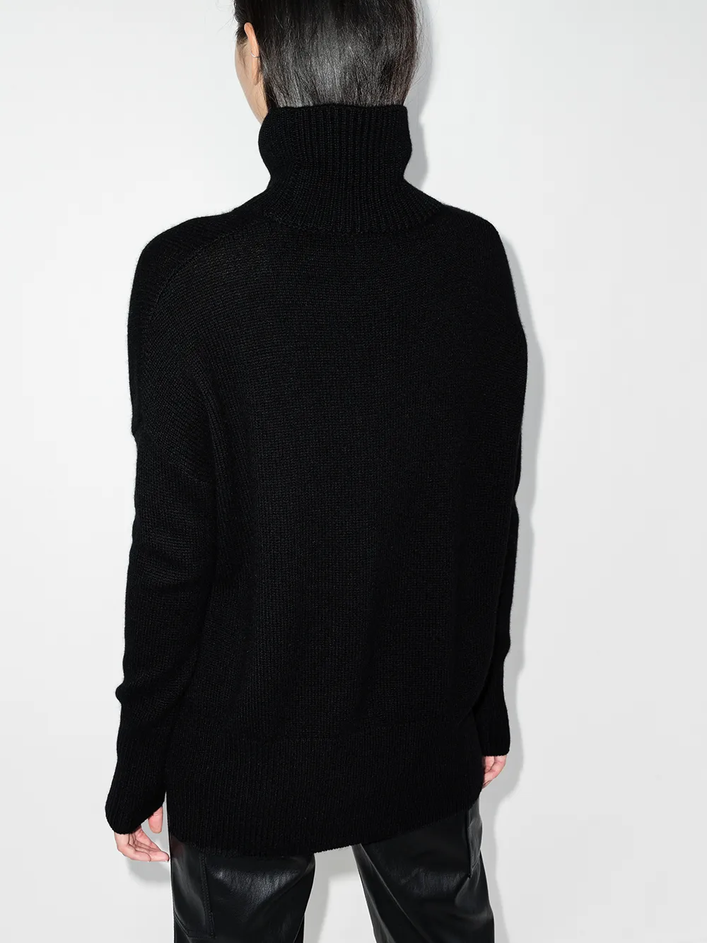 Pulover Lisa Yang Heidi Roll-Neck negru - imagine 2