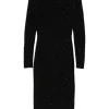 Rochie midi Fabiana Filippi Sequin-Embellished negru