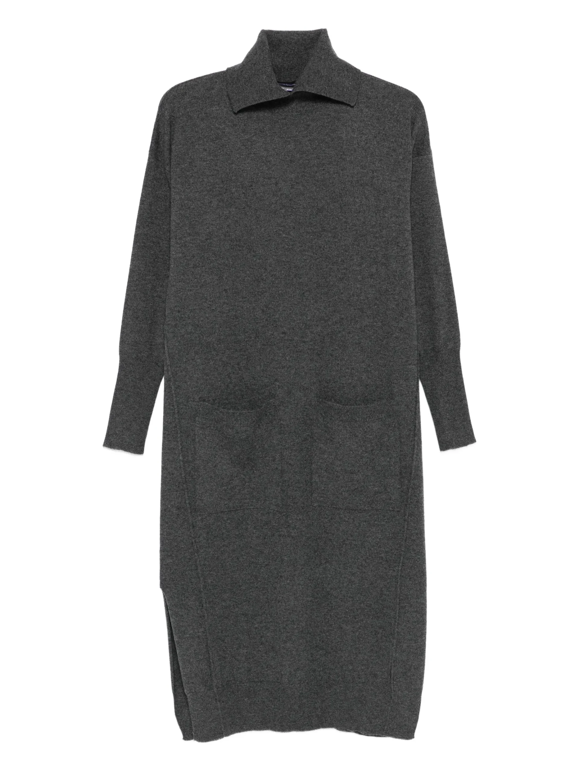 Rochie midi Lorena Antoniazzi Pocket Knitted gri