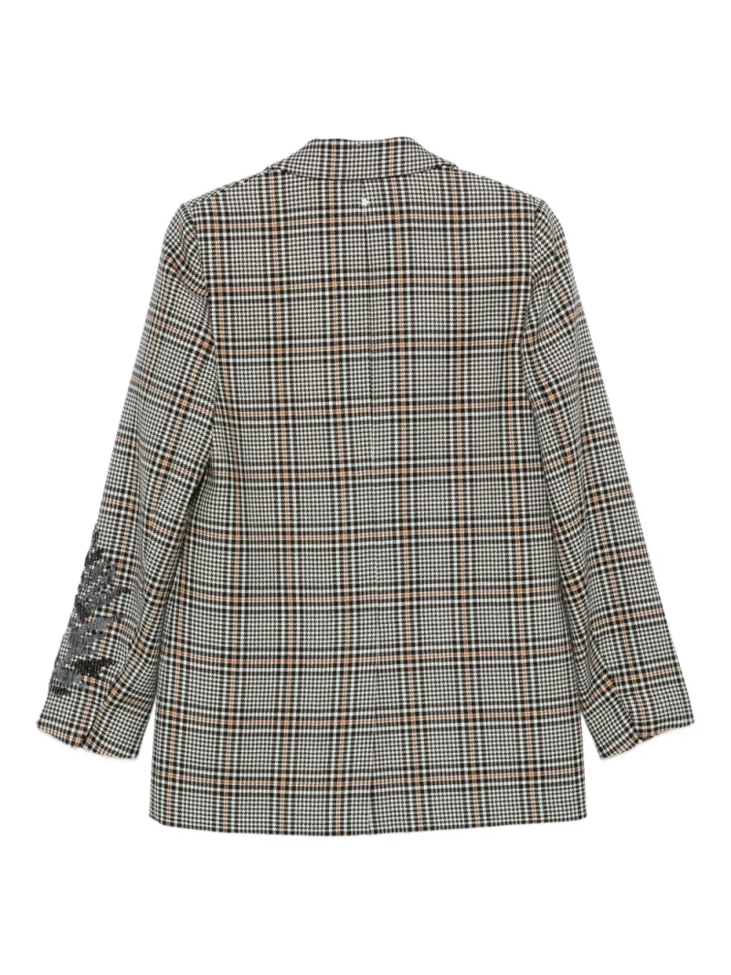 Alternative view of Sacou Lorena Antoniazzi Check-Print gri