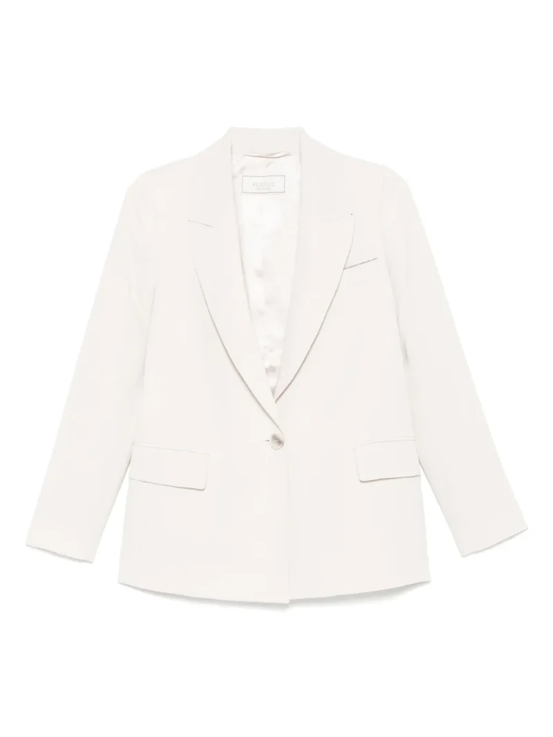 Sacou Peserico Single-Breasted Blazer bej
