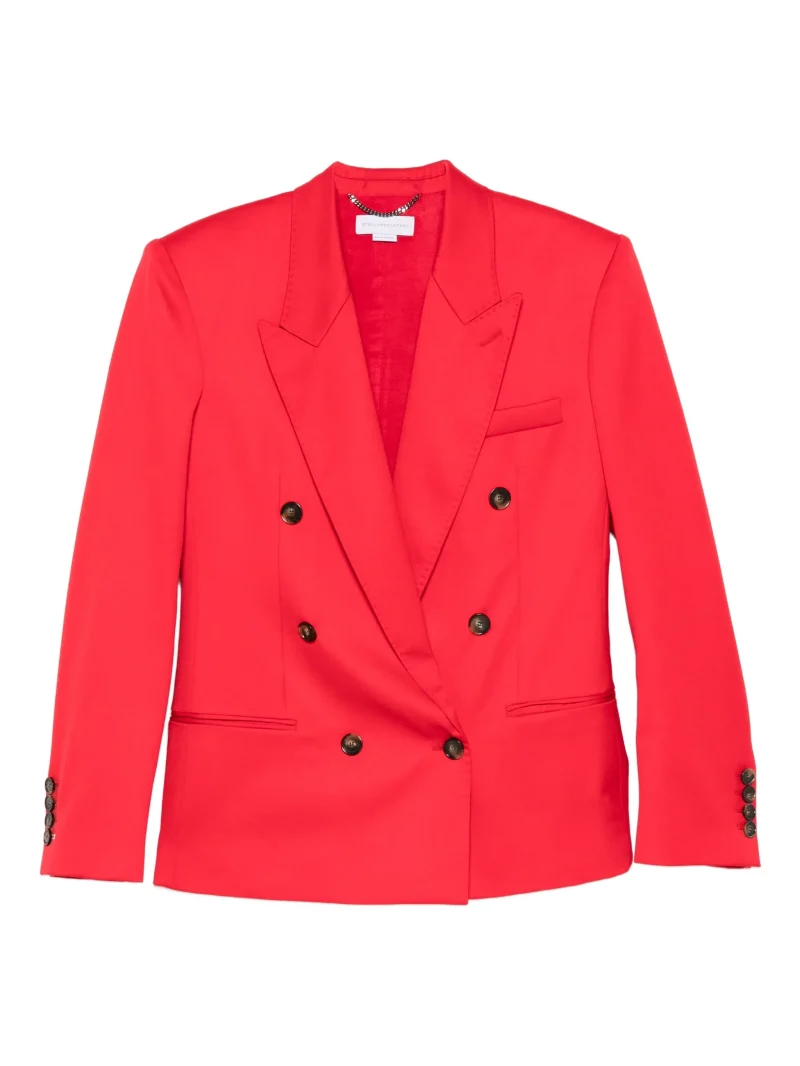 Sacou Stella McCartney double-breasted rosu