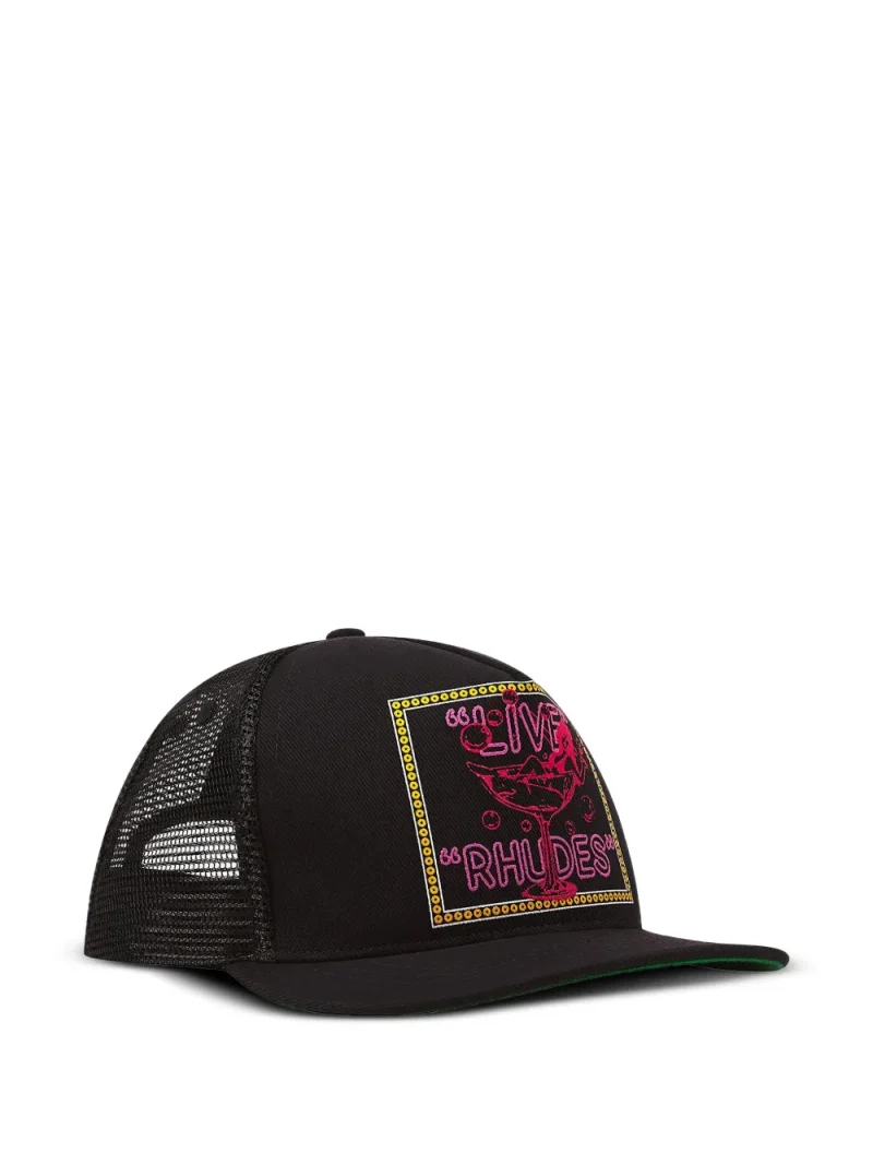 Alternative view of Sapca RHUDE Live Graphic-Print Trucker negru