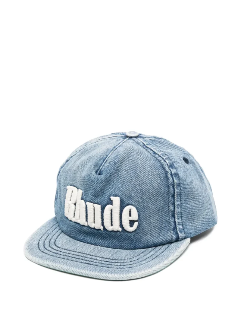 Sapca RHUDE Logo-Embroidered Denim albastru