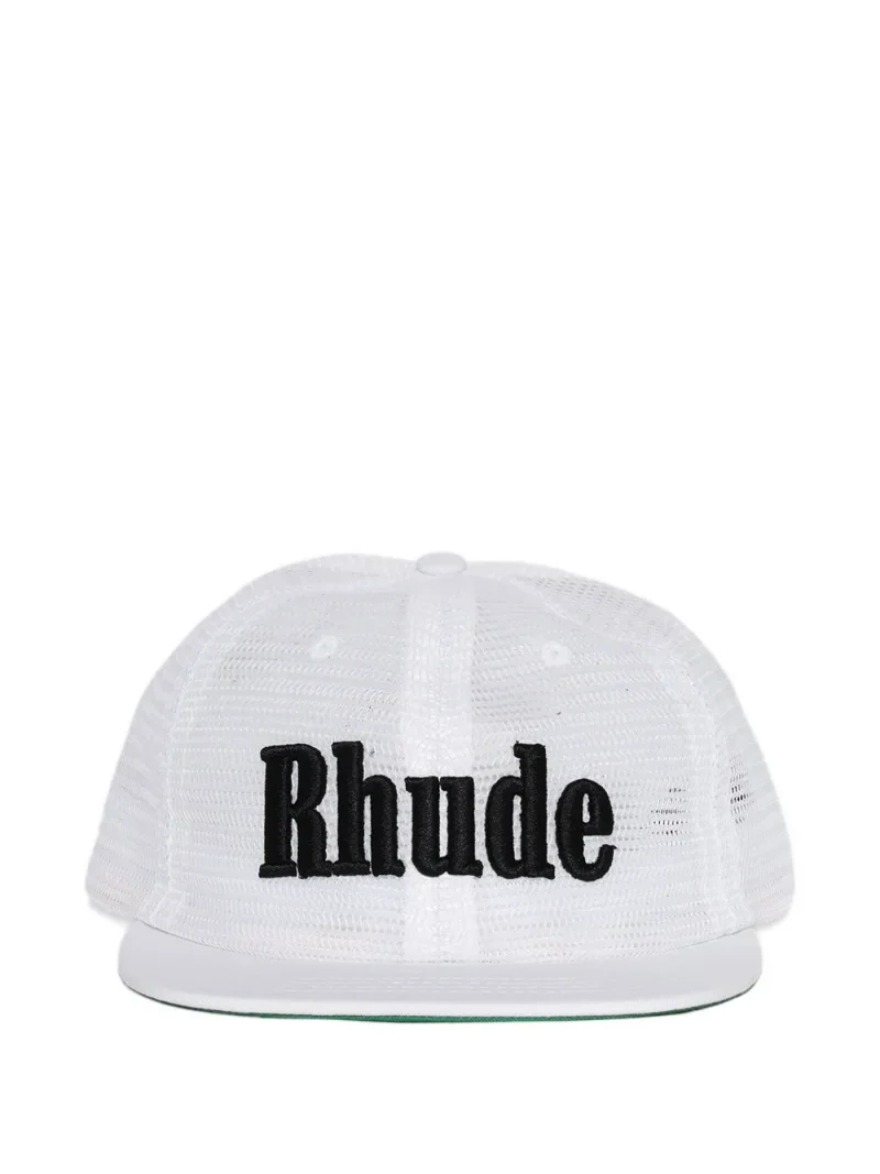 Sapca RHUDE Logo-Embroidery Mesh Baseball alb