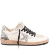 Sneakers Golden Goose Ball Star Glitter-Star alb