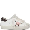 Sneakers Golden Goose Glitter-Detail Star-Patch alb